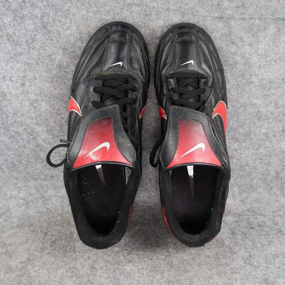 Nike Shoes Mens 7.5 Soccer Football Cleats Premier II FG Leather Black Red Logo